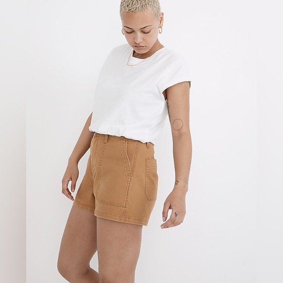 Madewell Curvy Perfect Fatigue Short in Toffee - Size 28 - Picture 8 of 10